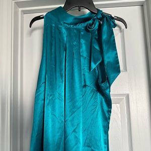 Lane Bryant Jewel Green satin sleeveless blouse size 18/20